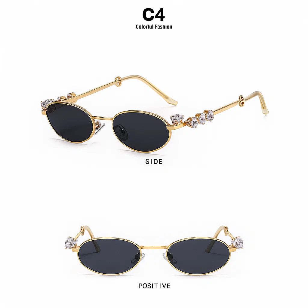 SiaNova Diamond Oval Sunglasses