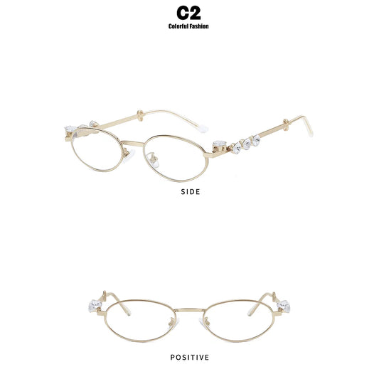 SiaNova Diamond Oval Sunglasses