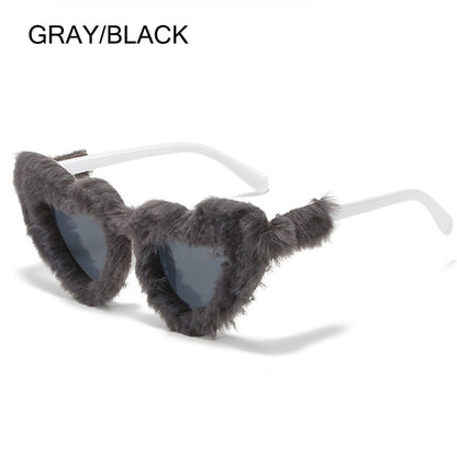 Fluffy Dream – Oversized Plush Sunglasses