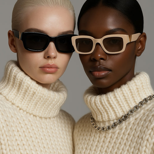 SiaNova Luxe Retro Rectangle Frames