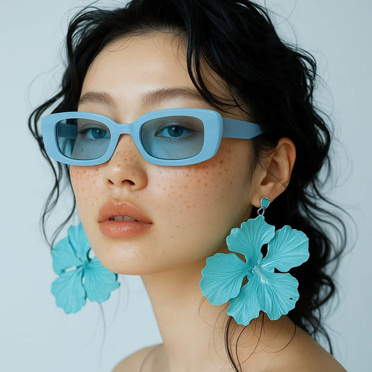 SiaNova Retro Steampunk Rectangle Shades