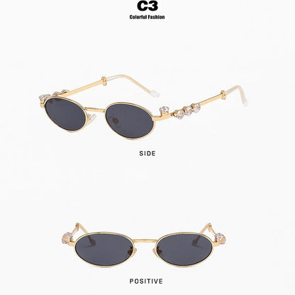 SiaNova Diamond Oval Sunglasses