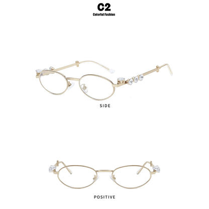 SiaNova Diamond Oval Sunglasses