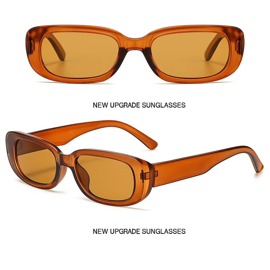 SiaNova Retro Steampunk Rectangle Shades