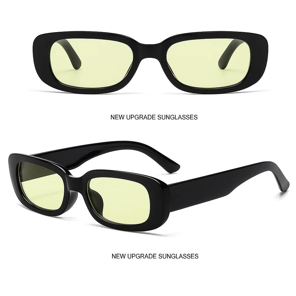 SiaNova Retro Steampunk Rectangle Shades