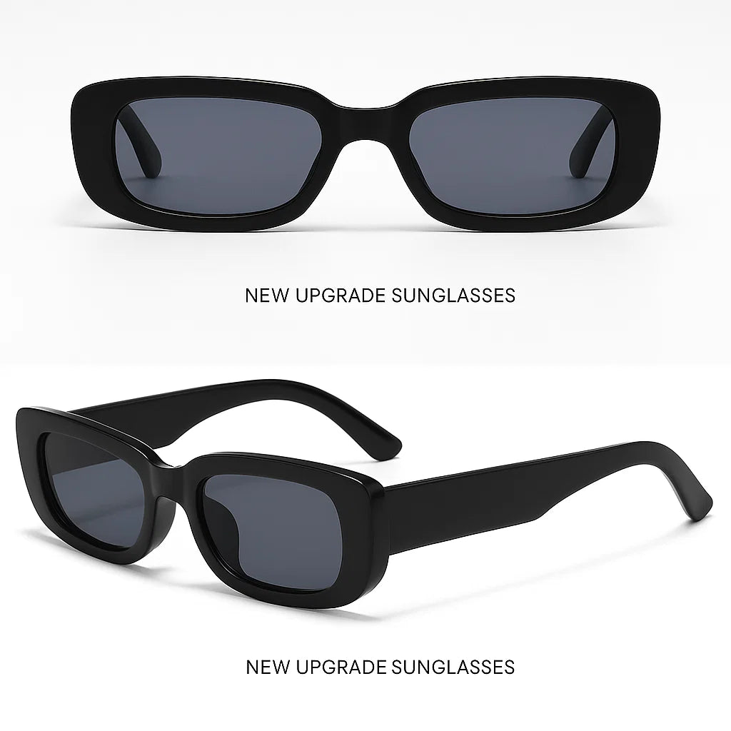 SiaNova Retro Steampunk Rectangle Shades