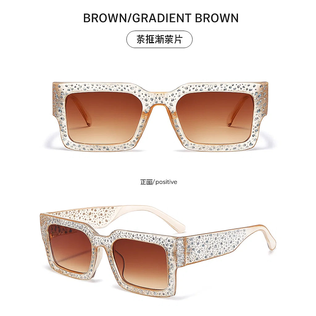 SiaNova Retro Shiny Square Shades